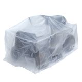 Ribimex PRH090180X100 Afdekzeil voor grote grasmaaiers of kleine tractoren, 180 x 100 x 105 cm hoog