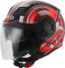 Rocc 285 Helm - Zwart Mat/rood - L