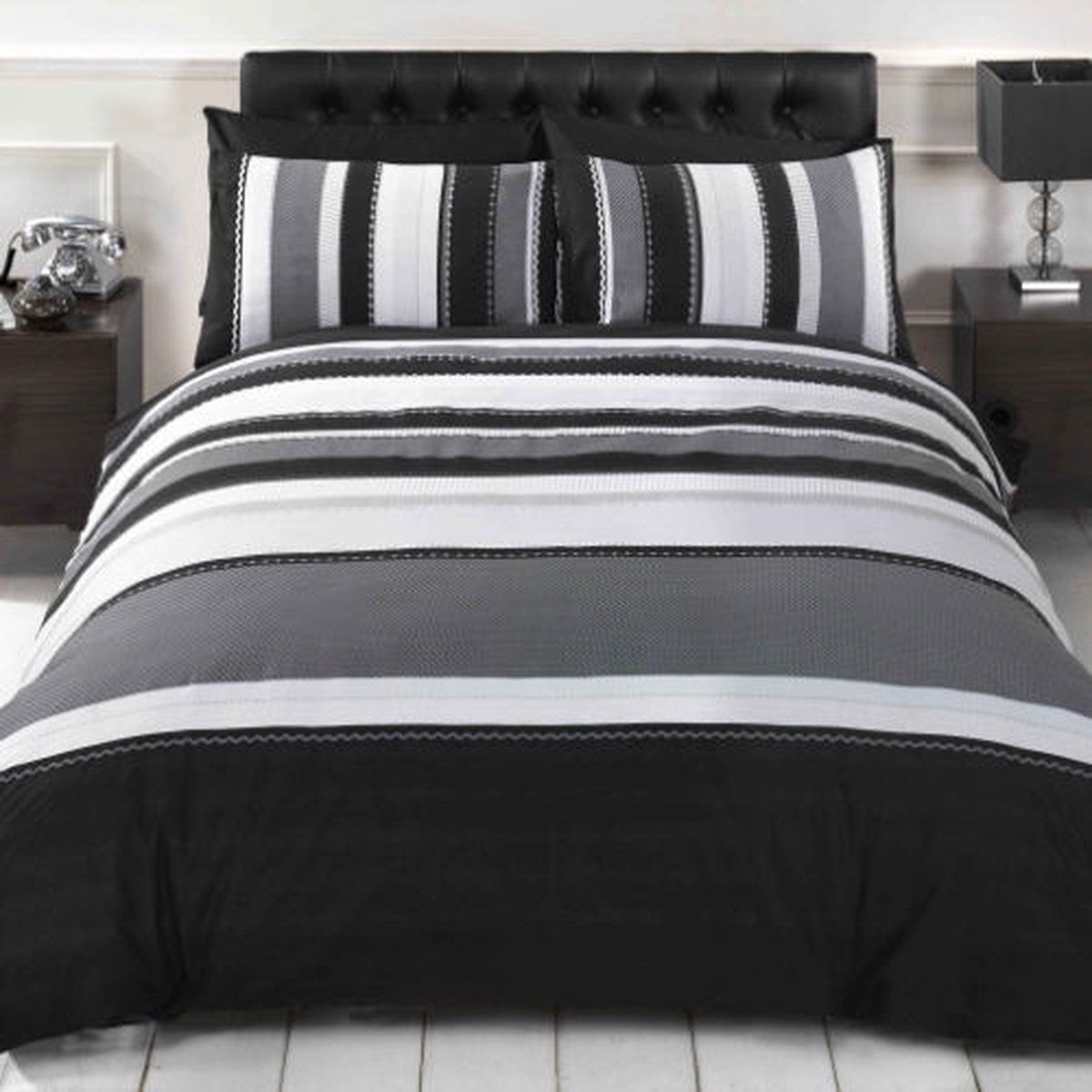 Rapport Dekbedovertrek Detroit grijs / 1-persoons