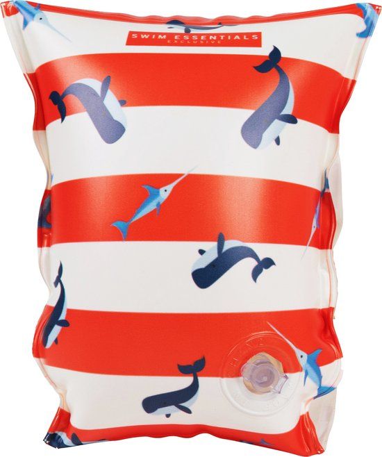 Merkloos Swim Essentials Zwembandjes met walvisprint