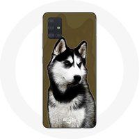 Maniacase Hoesje voor Samsung Galaxy A51 4G Siberische Husky