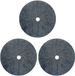 Bertoni Disques Anti-mauvaises Herbes 3 Pièces – Disques de paillage en feutre – Perméables à l'eau et à l'air – Gris (Diamètre : 50 cm)