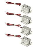 QWORK DC12V Solenoid Elektromagnetisch Elektrisch Slot, 4 stuks