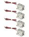 QWORK DC12V Solenoid Elektromagnetisch Elektrisch Slot, 4 stuks