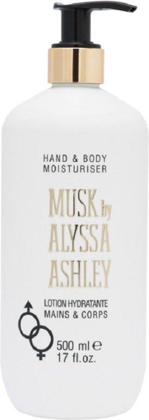 Alyssa Ashley Musk Hand & Body Moisturiser Bodylotion 500 ml
