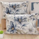PETTI Artigiani Italiani - Paar kussenslopen voor bed 50 x 80 cm, kussensloop van hypoallergene microvezel, set van twee kussenslopen voor tweepersoonsbed, bloemenpatroon, 100% Made in Italy