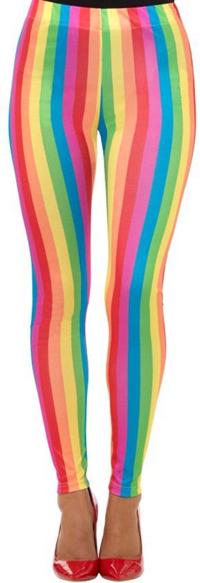 Smiffys Regenboog Legging maat L ( 44 - 46