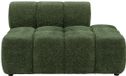 FACIVIL Chaise longue droite en tissu vert chiné
