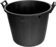 Brixo Bac Rond En Polyéthylène Avec Poignées Noires 32 L 44 cm x 35 H