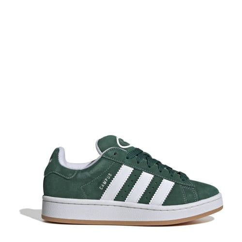 adidas Originals Campus 00s suède sneakers donkergroen/wit