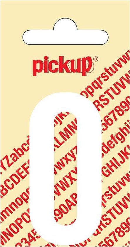 Pickup Plakletter Nobel 60 mm wit O