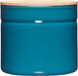Riess Voorraadpot Emaille AP Blauw met Houten Deksel - 1.4L
