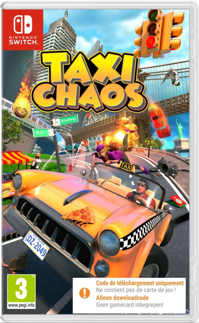 Mindscape taxi chaos (code in a box) Nintendo Switch