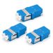 1aTTack.de 3x glasvezel keystone-connectoren OS1 / OS2 (UPC of PC) LC duplex female naar LC duplex female singlemode blauw