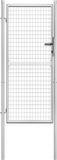 vidaXL Portail en acier galvanisé 105x175 cm argent