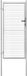 vidaXL Portail en acier galvanisé 105x175 cm argent