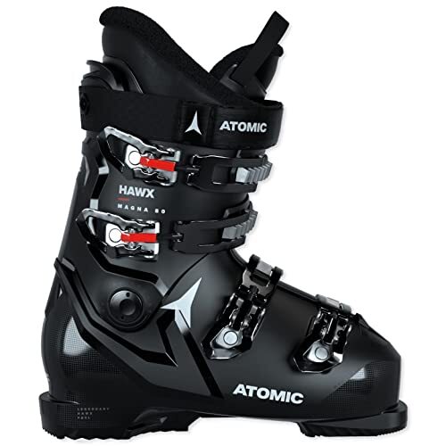 Atomic HAWX Magna 80 WH skischoenen unisex volwassenen zwart/wit/rood, maat 49, Zwart Wit Rood, 49 EU
