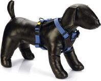 Beeztees Hondentuig Parinca Premium Y-tuig - Hondenharnas kleine honden - Nylon - Blauw - 42-46cmx20mm