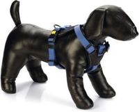 Beeztees Parinca Premium Y-tuig - Harnais pour chien petit chien - Nylon - Bleu - 42-46cmx20mm