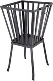 Esschert Design Vuurkorf - Zwart - Op Poten - Vierkant - 57 cm