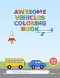Awesome Vehicles Coloring Book