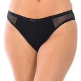 DIM Plumetis Menstruatieslipje, biologisch katoen, zwart, S
