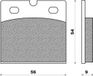 CL BRAKES Remblokken BMW 1000 K 100 Lt 1986-1988 2332RX Achter Grijs Metaal