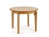 Table ronde extensible placage bois 100-200cm