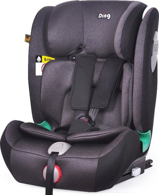 Ding Autostoel i-Size York - Black - 9-36kg - Isofix - Slaapstand