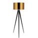 Staande Romanza Staande lamp statief woonkamer lamp staande lamp lampenkap goud Romanza VN-L0004-EU