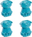 Humidificateur set de 4 pièces chien en céramique bleu pour fixation au radiateur chauffage évaporateur d'eau diffuseur a1512