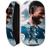 Maniacase Zwarte draadloze muis Vinicius JR Real Madrid blauw Behang