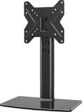 Hemuduplus TV-standaard Universele in hoogte verstelbare standaard voor 19-43 inch TV TV-tafelbeugel TV-standaard LCD LED Flat Screen TV-standaard Bevestiging VESA 200x200 tafelstandaard/zwart, houdt tot 45 kg