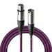 Stagg SMC3 CPP 3 m XLR naar XLR microfoonkabel - paars