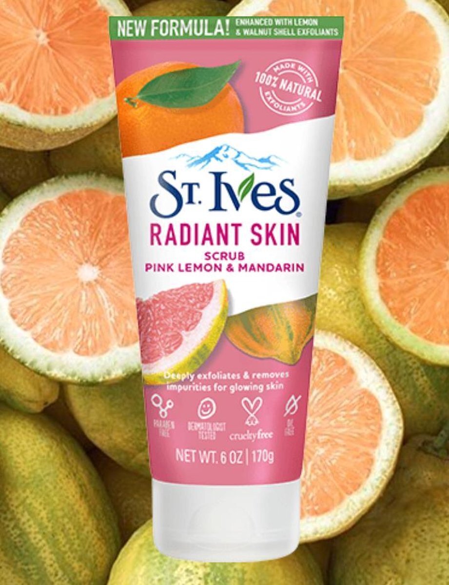 St Ives St. Ives Radiant Skin Pink Lemon & Mandarin Orange Scrub 150ml