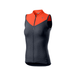 Castelli Solaris Gilet Orange, Gris S Femme