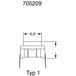 MEC 3CSH9 3CSH9 Druktoets 24 V/DC 0.05 A 1x uit/(aan) Moment IP67 1 stuk(s)