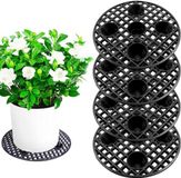 Merkloos Potplantenstandaard rooster plastique 20 cm 4 stuks voor binnen buiten planten - drainage mesh bonsai standaard