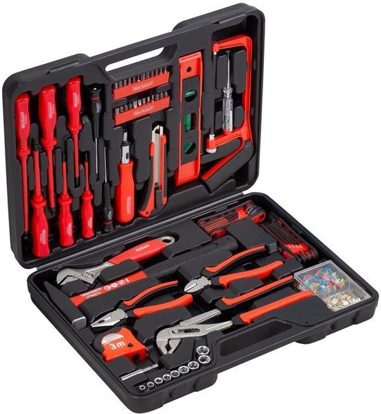 Connex Gereedschapskoffer 73-delig Rood/Zwart