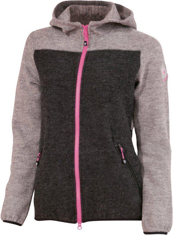 Ivanhoe Zoya Hood FZ Vest Dames - Grijs - Wol - Maat 44