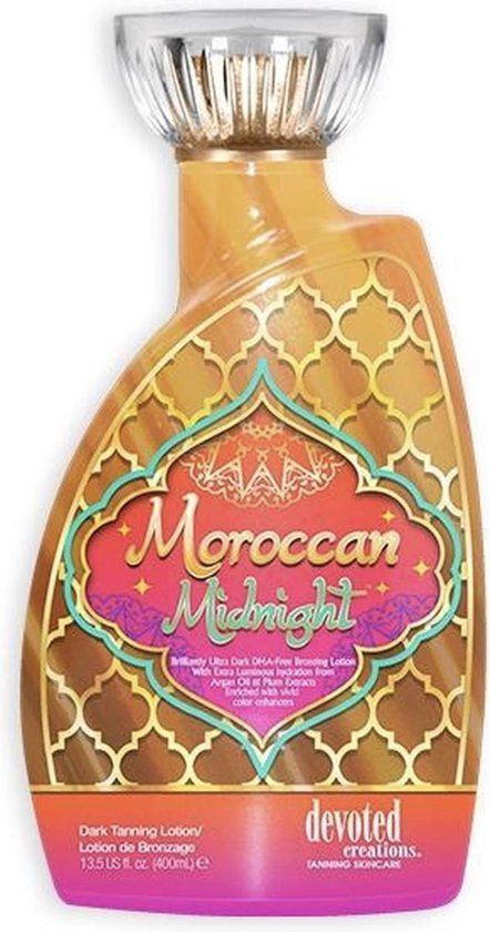 Devoted Creations Moroccan Midnight zonnebankcrème - Met natuurlijke bronzers - 400ml