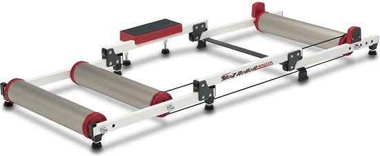 Minoura Rollerbank Moz 24-28 Inch Aluminium Wit | Basic Fietstrainer