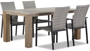 Lifestyle Garden Furniture Upton/Brighton 165cm dining tuinset 5-delig stapelbaar