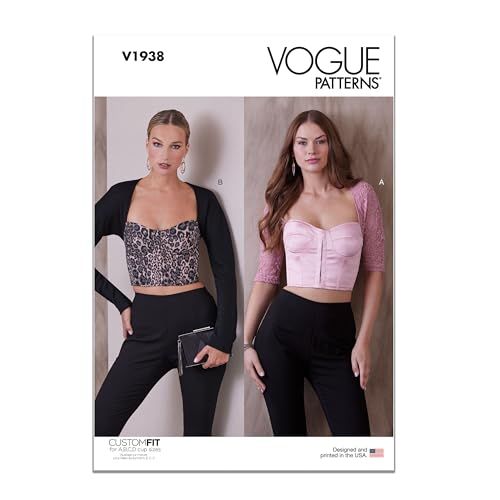 Vogue Patterns V1938Y5 Misses' Tops - Size Y5 (18-26)