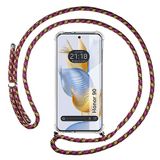 Beschermhoes Huawei Honor 90 5G Beschermhoes, Transparant, Trekkoord, Roze/Goud