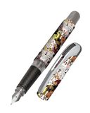 Online College Honden Online Vulpen College Honden, inktvulpen voor rechtshandigen, ergonomische handgreep, hoogwaardige iridium-veer medium, standaard inktpatronen, incl. combicartridge blauw, geschikt voor mensen met