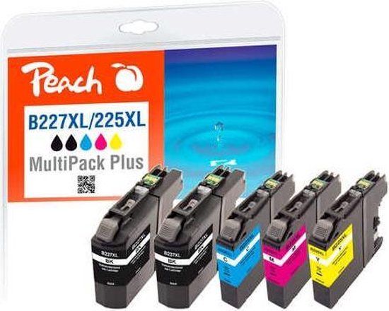 Peach 319377 Inktcartridge 4 Stuks Compatibel Hoog (XL) Rendement Zwart, Cyaan, Magenta, Geel