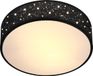 Monzana Plafondlamp - Sterrenhemel Rond 30cm 40 Watt Stof - Zwart