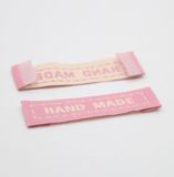Merkloos 50 Stuks "HAND MADE" Geweven LABELS/ETIKETTEN, Maat 10x45MM, Kleur A ROZE