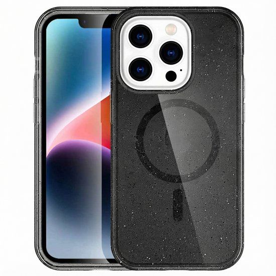 imoshion Sparkle Backcover met MagSafe voor de Apple iPhone 14 Pro Max - Glitter Zwart